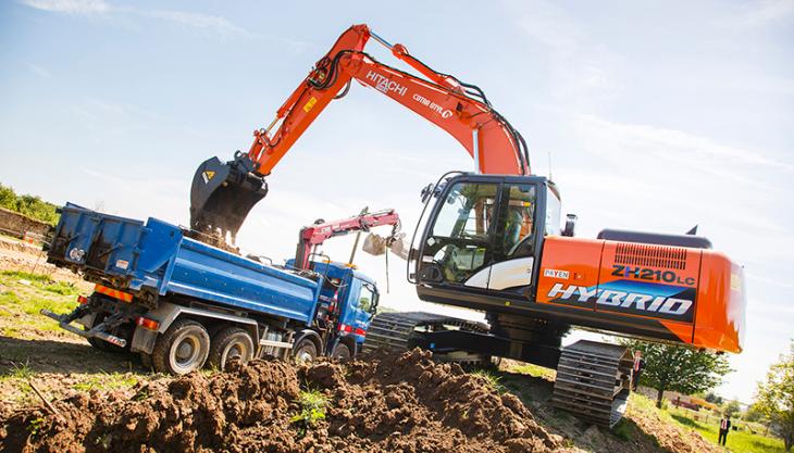 Hitachi ZH210LC-5 Hybrid excavator