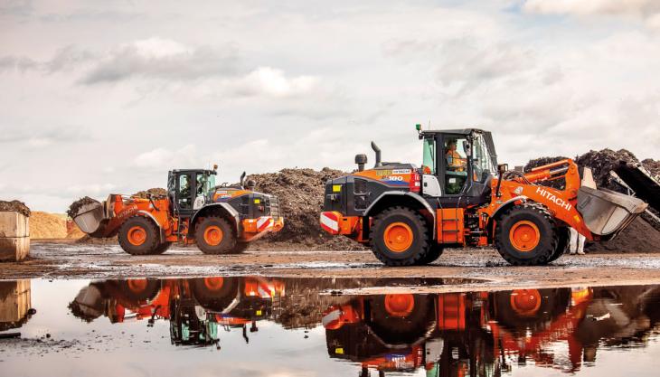 Hitachi ZW250-6 and ZW180-6 wheel loaders