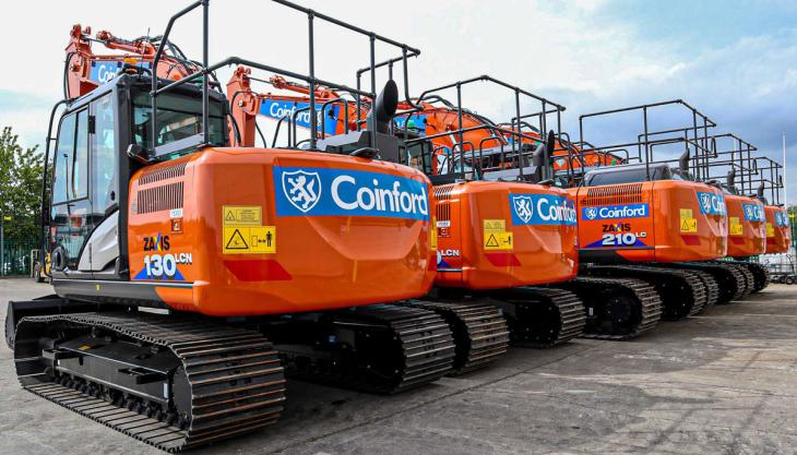 Coinford renew fleet with Hitachi machines Hitachi excavators