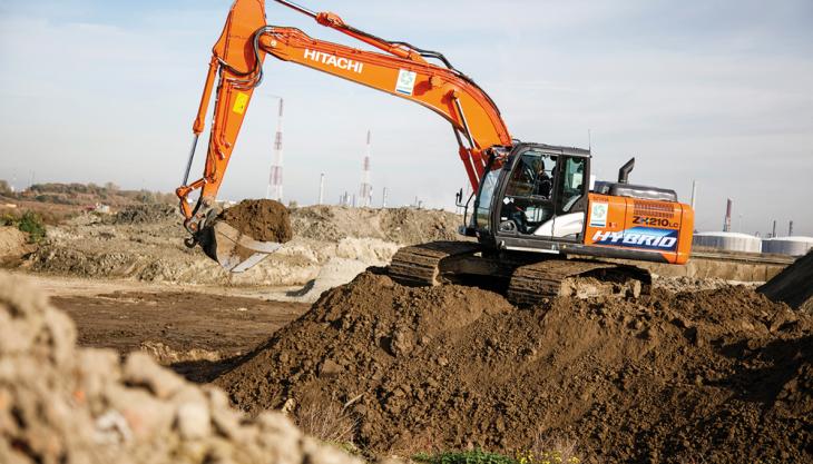 Hitachi ZH210LC-5 hybrid excavator