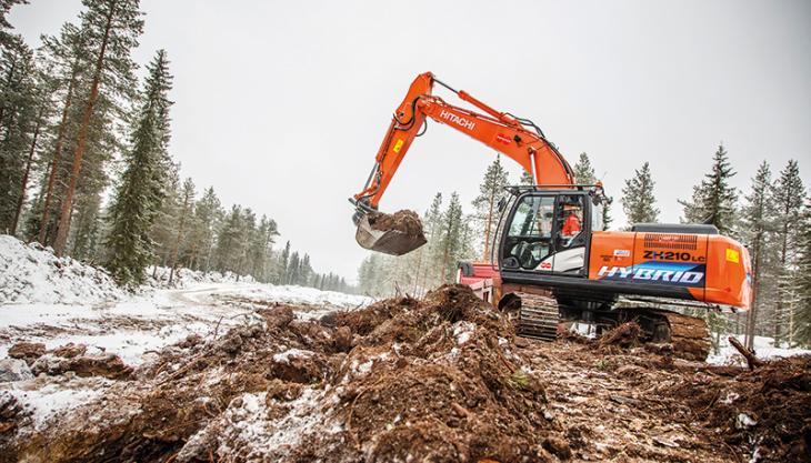 Hitachi ZH210LC-5 Hybrid excavator