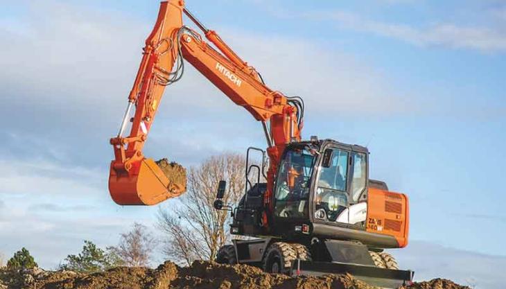 Hitachi ZX140W-5 wheeled excavator