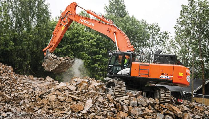 Hitachi excavator