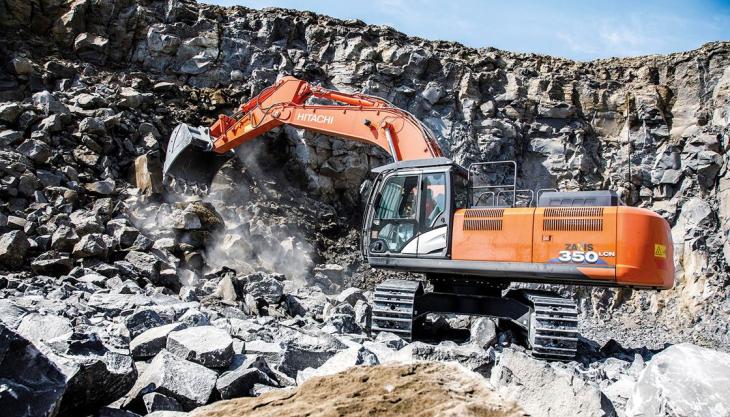 Hitachi ZX350LCN-6s enhance reliability in Italian quarry Hitachi ZX350LCN-6