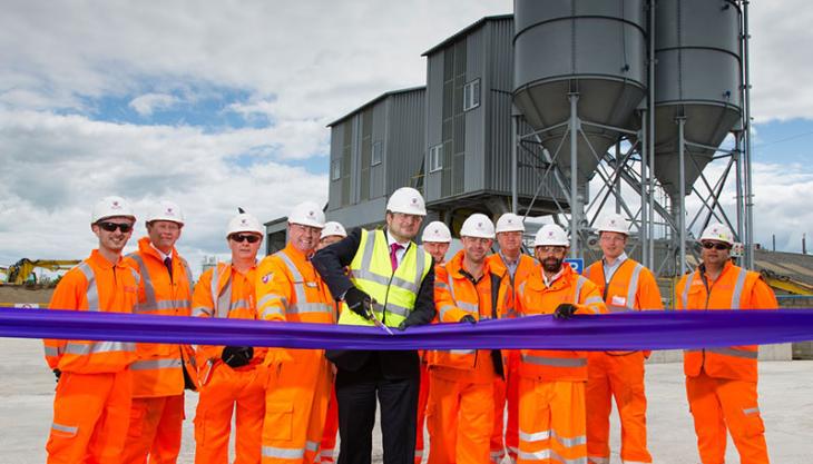 Hope Construction Materials open new concrete batching plant near Blackpool New concrete batching plant