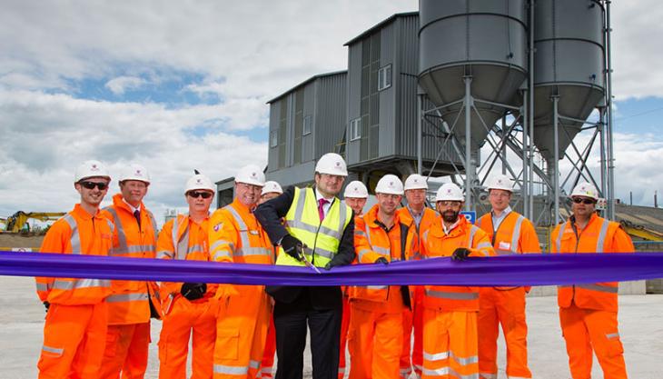 New concrete batching plant