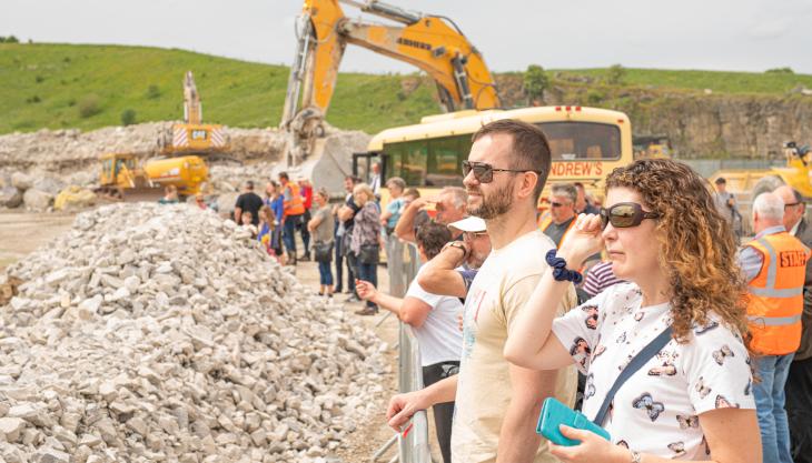 Hope Cement Works visitors Hope visitors