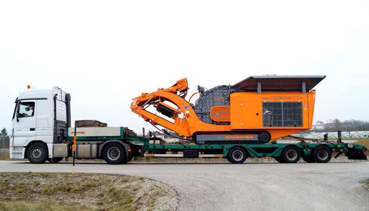 Thanks to its compact dimensions – the Rockster R700S impact crusher is easily transportable from one job site to another Rockster R700S impact crusher