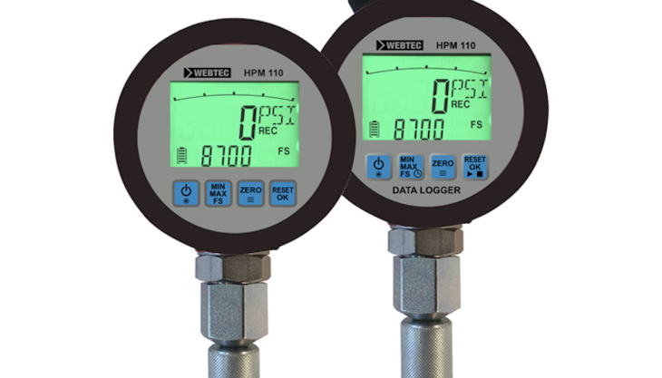 Webtec HPM110 digital pressure gauge