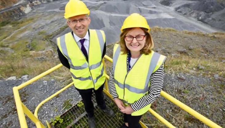 L-R: Gerry Farrell, chief executive of the Irish Concrete Federation, and Dr Sharon McGuinness, chief executive officer of the Health and Safety Authority Gerry Farrell and Dr Sharon McGuinness