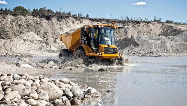 The new 912G dumptruck from Hydrema comes with extensive upgrades to the engine compartment, cab and exterior items Hydrema 912G dumptruck