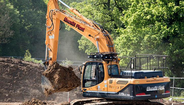 Hyundai R220LC-9A crawler excavator