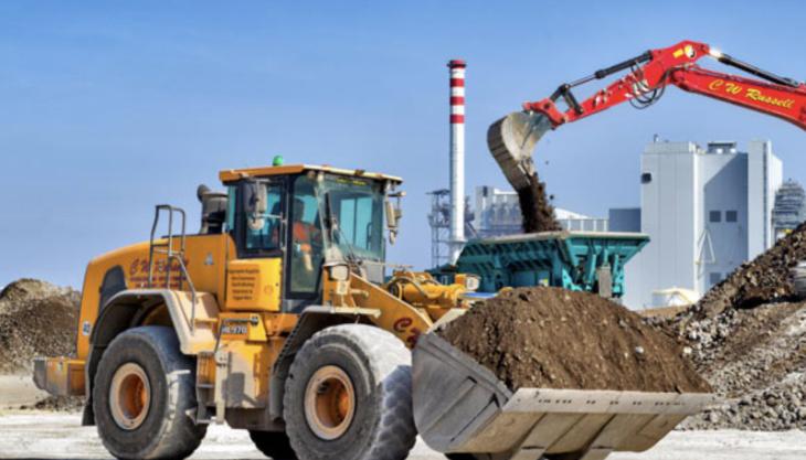 CW Russell's new Hyundai HL970A wheel loader Hyundai HL970A wheel loader