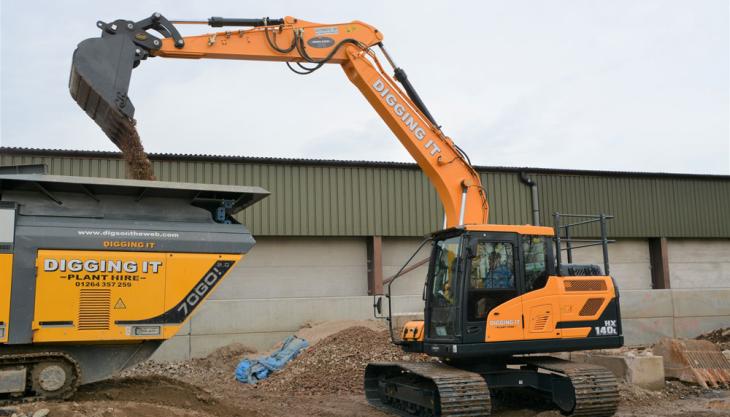 Hyundai HX140L excavator