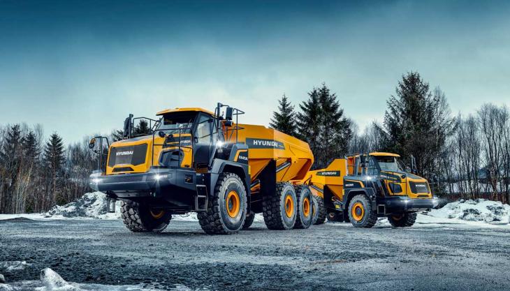 Hyundai's new HA30A and HA45A articulated haulers Hyundai's new HA30A and HA45A articulated haulers