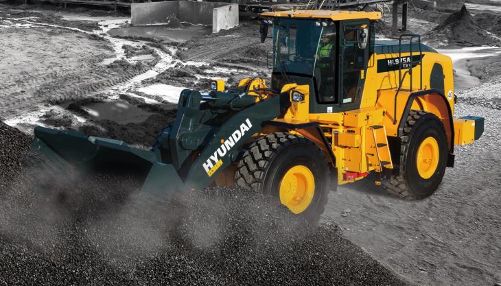 The new Hyundai HL975A CVT wheel loader Hyundai HL975A CVT wheel loader