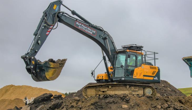 M&P Plant Hire's Hyundai HX220AL at work M&P Plant Hire's Hyundai HX220AL at work