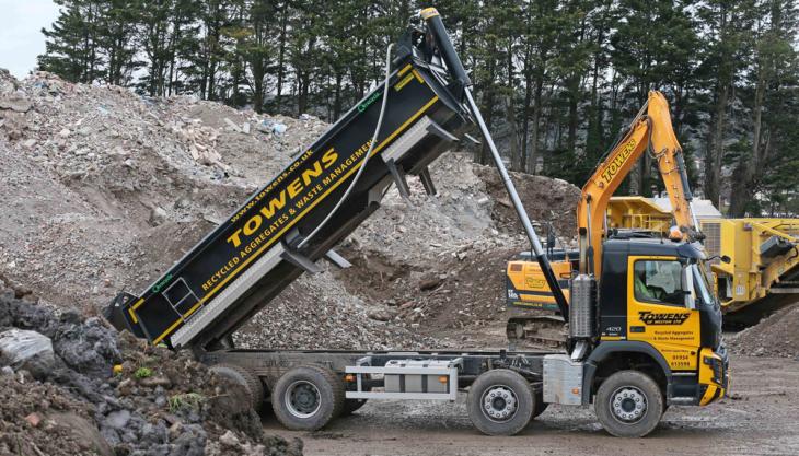 Towens of Weston choose Hyva tipping cylinder Towens of Weston choose Hyva tipping cylinder