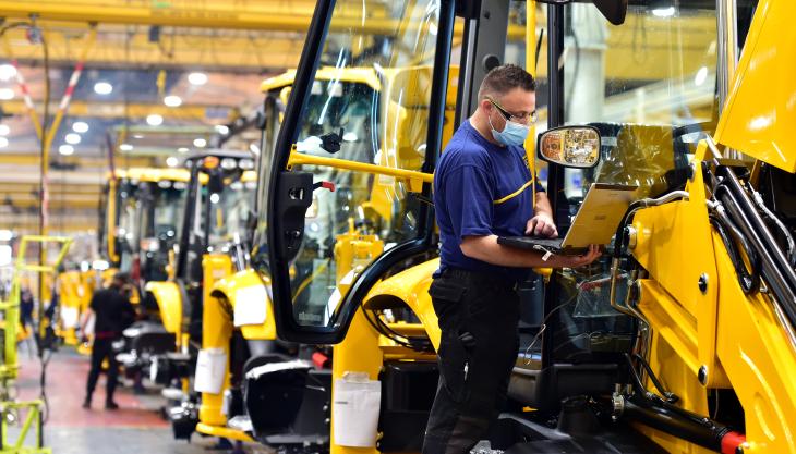 Inside JCB's production line Inside JCB's production line