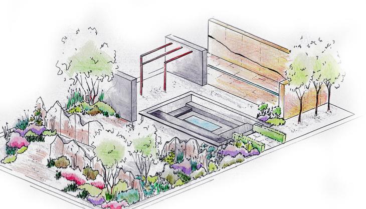 Quarry Garden illustration Quarry Garden illustration