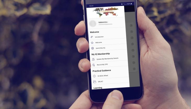 The Institute of Quarrying has brought forward the release of its IQ Connect app to members IQ Connect app