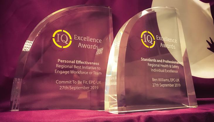 EPC-UK's two awards in the IQ Excellence Awards for North England IQ Excellence Awards