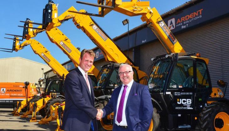 JCB secure £40 million order from Ardent Hire Solutions JCB order from Ardent Hire Solutions