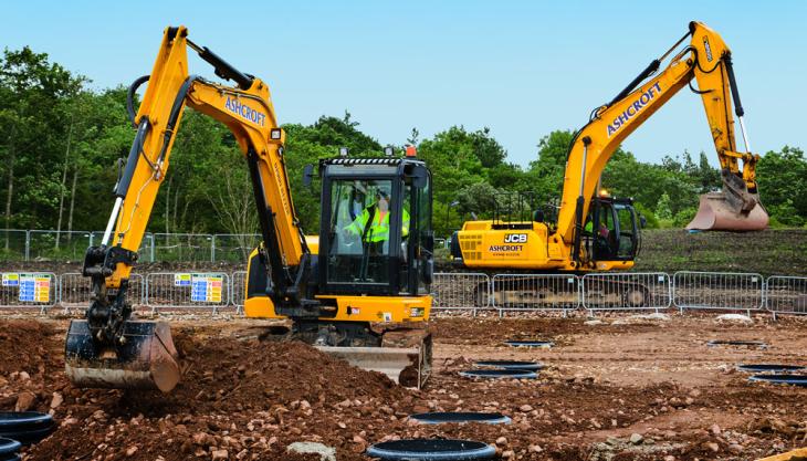 JCB machines for Ashcroft Construction