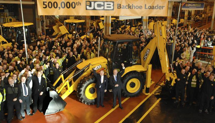 JCB's half-millionth backhoe loader