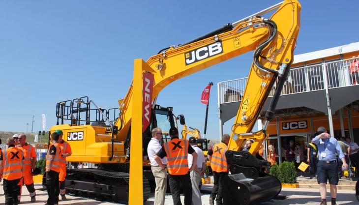 JCB's stand at Hillhead 2018 JCB