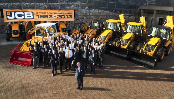 JCB celebrate diamond anniversary of backhoe loader