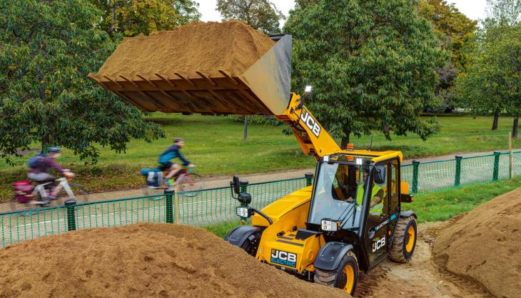 JCB 525-60E Loadall telehandler JCB E-Tech electric Loadall telehandler