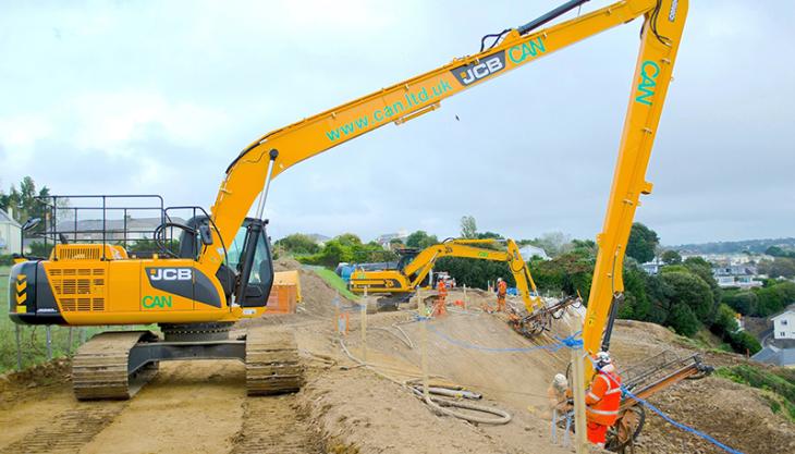 JCB JS 260 long-reach excavator