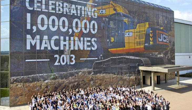 JCB celebrate millionth machine