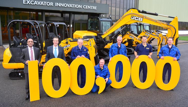 Milestone for JCB mini-excavators JCB mini excavators