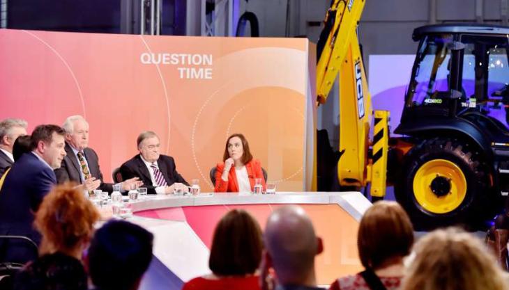 BBC One Question Time at the JCB Innovation Centre Question Time at JCB