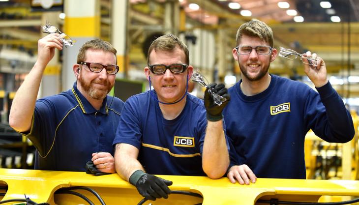 JCB safety glasses