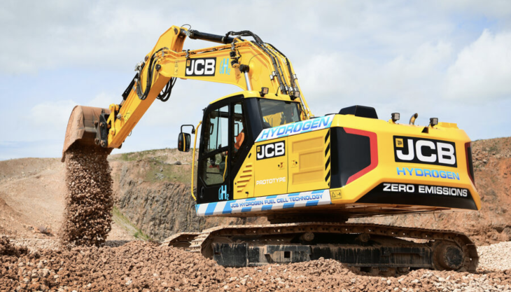 JCB have developed the world’s first working prototype of a hydrogen-powered excavator JCB hydrogen-powered excavator