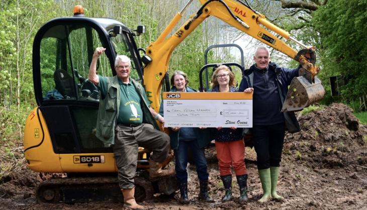 Tean Valley Meadow Nature Reserve, near Uttoxeter, has been awarded £15,000 in a three-year support package from JCB JCB donation