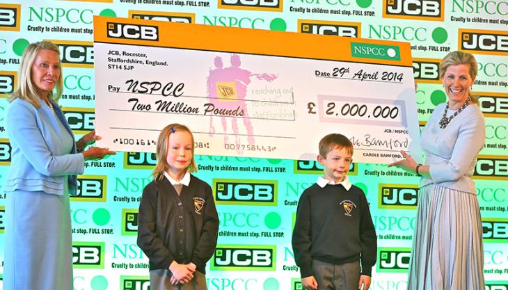 JCB raise £2 million for NSPCC