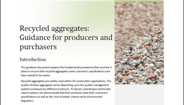 John Barritt Consultancy publish recycled aggregates guidance Recycled aggregates guidance