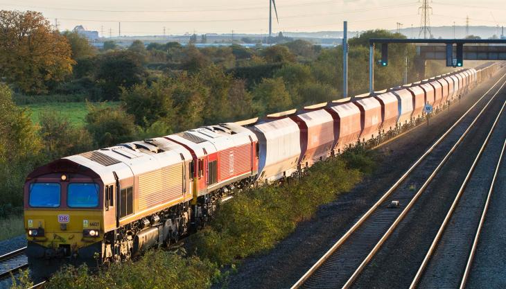 First jumbo train leaving South Wales Jumbo train