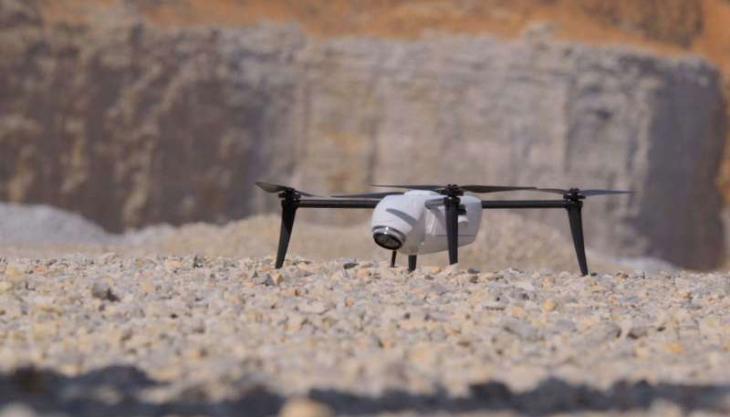 Industrial drone-based aerial intelligence platform has transformed inventory management for Wendling Quarries Kespry drone