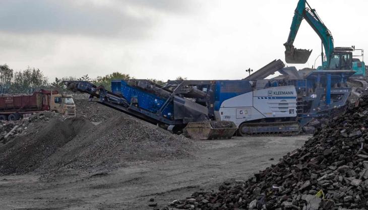 Kleemann impact crusher for Mone Bros Kleemann impact crusher