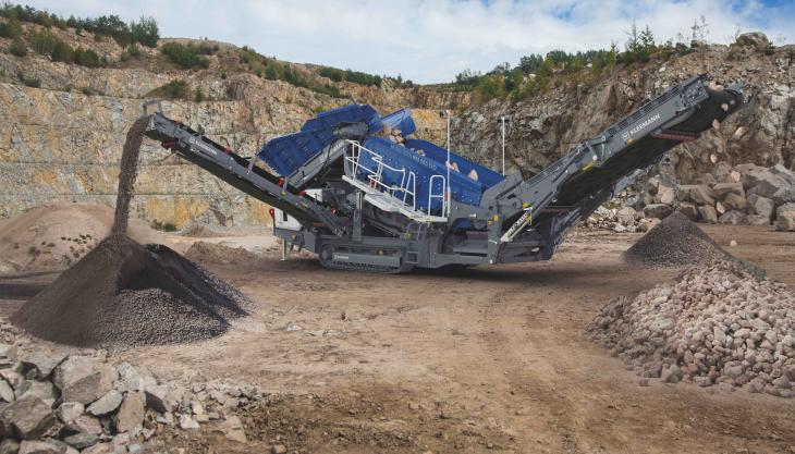 The new Mobiscreen MSS 802(i) Evo screening plant offers an output of up to 500 tonnes/h 