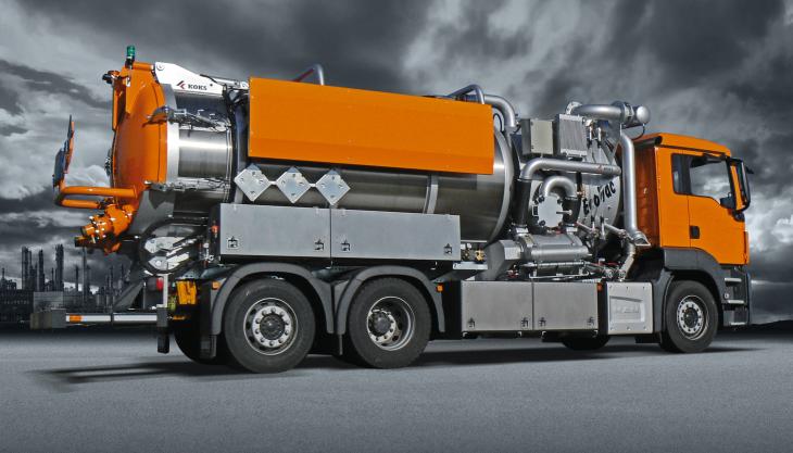 Truck-mounted Koks EcoVac vacuum system Koks EcoVav