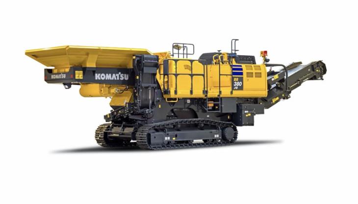 The new Komatsu BR380JG-3 mobile jaw crusher Komatsu BR380JG-3 mobile jaw crusher