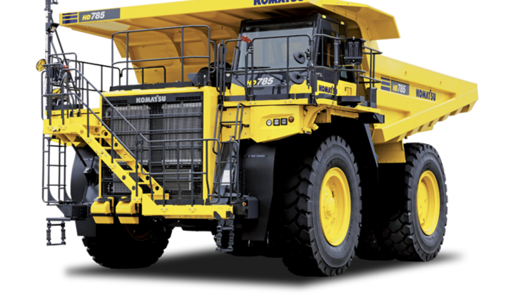 The new Komatsu HD 785-8 rigid dumptruck Komatsu HD 785-8 rigid dumptruck