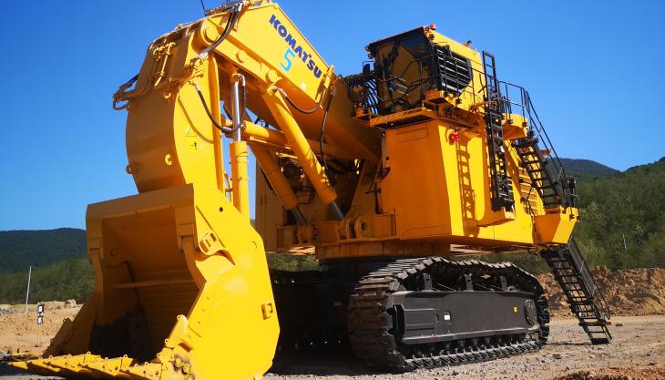 The PC4000-11 electric-drive excavator, set to be one of the highlights from Komatsu at Bauma 2022 Komatsu PC4000-11 excavator