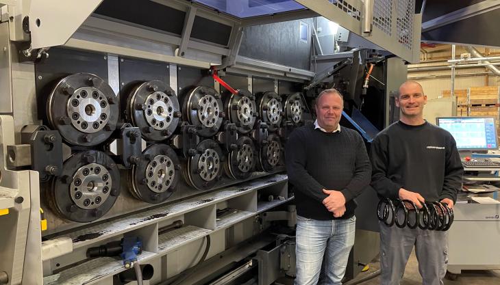 L-R: Managing director Jan Carlson and project lead David Stolpe at Lesjöfors Fjadrar Lesjöfors Fjadrar
